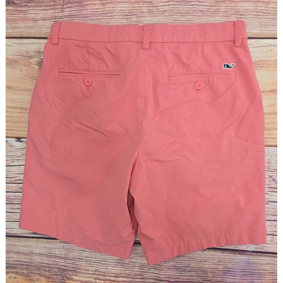 Vineyard Vines Mens Performance Coral Shorts 30 Cotton/Nylon Blend - Picture 2 of 6